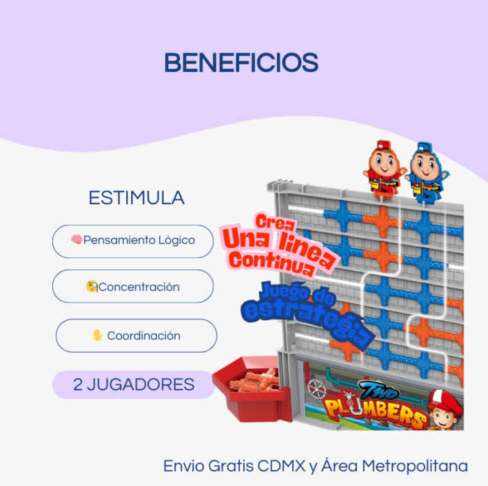 Beneficios del Juego Juego de Mesa. Plumbers
