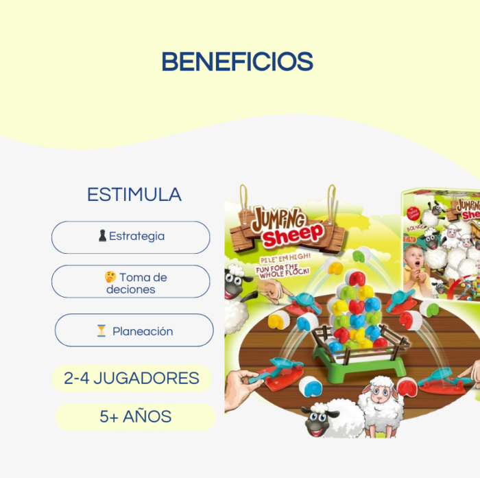Beneficios del Juego Juego de Mesa. Jumping Sheep