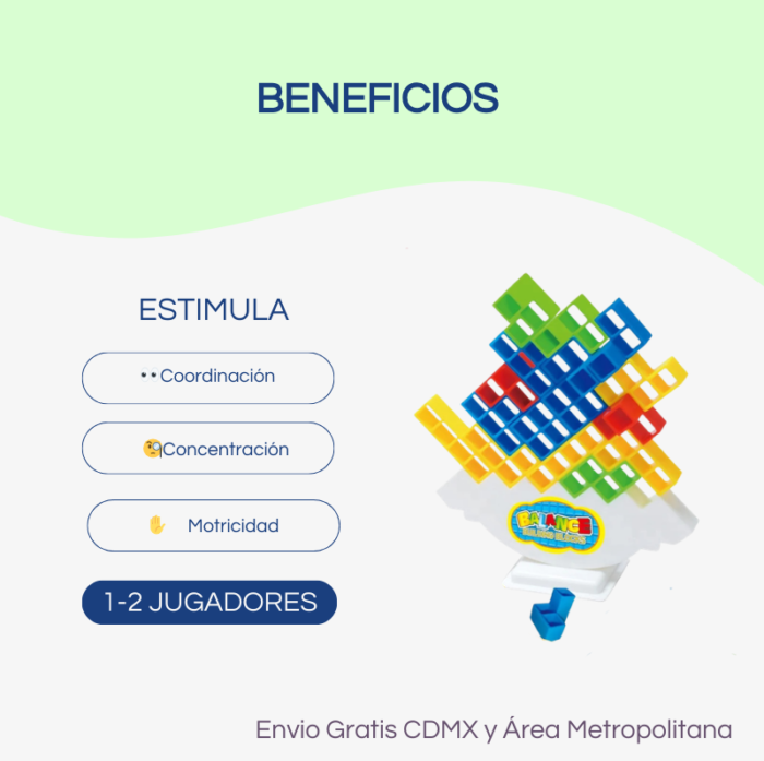 Balance. Juego de equilibrio de bloques.