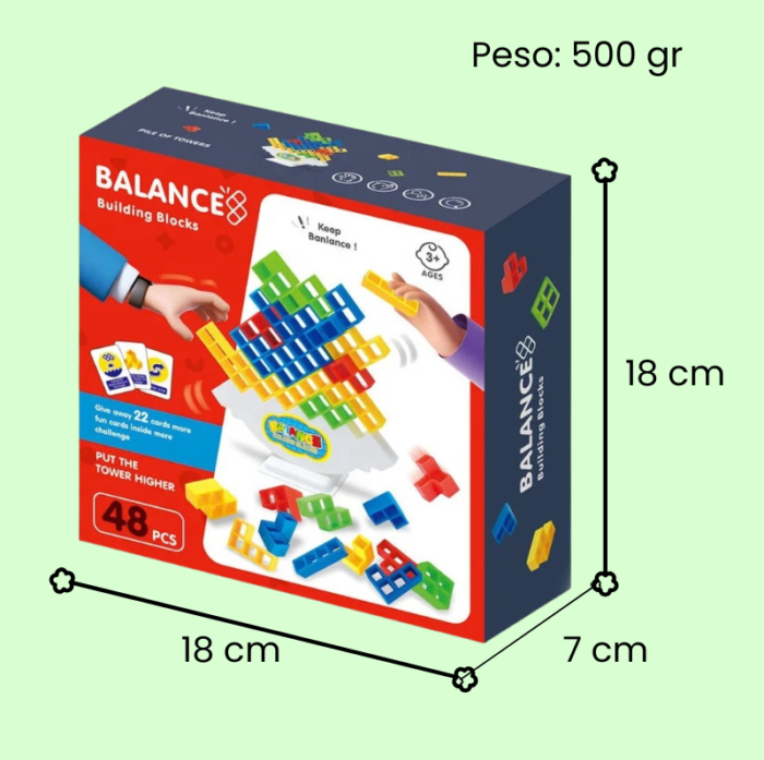 Balance. Juego de equilibrio de bloques.