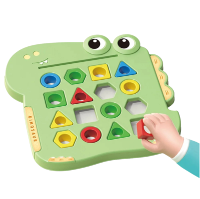 Juego de emparejar formas. Dinosaur