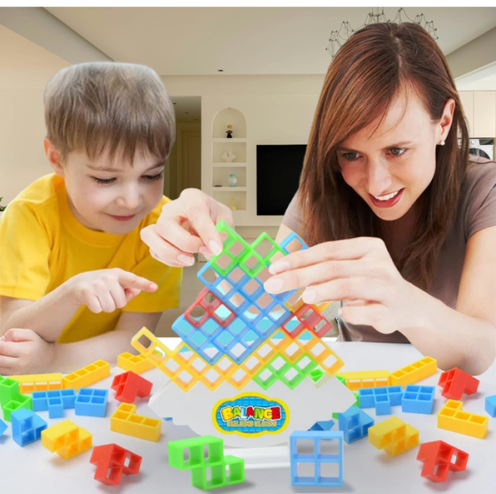 Balance. Juego de equilibrio de bloques.