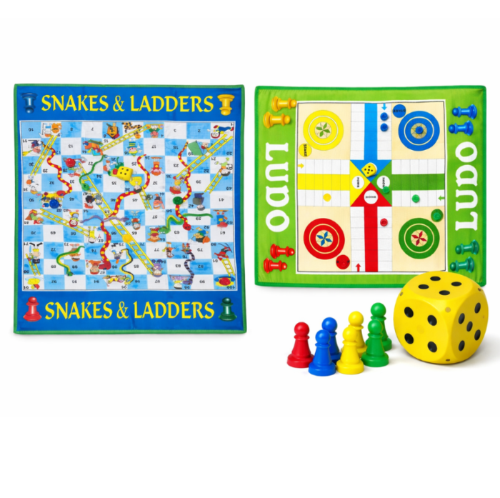 Serpientes y Ludo Juego de Mesa. Serpientes y Escaleras XXL